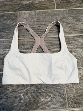 lululemon white square neck bra